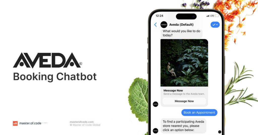 Aveda booking chatbot