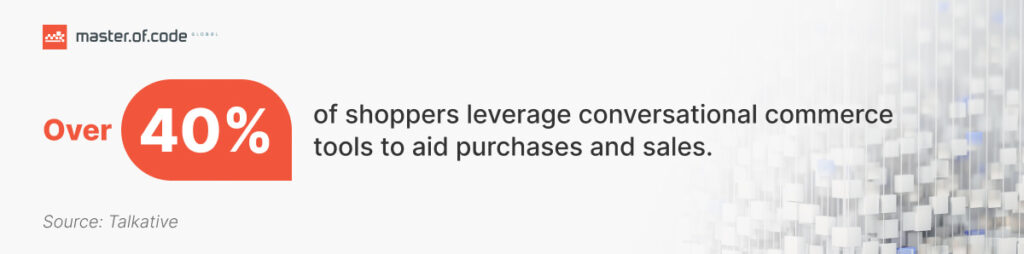 conversational commerce shoppers stats